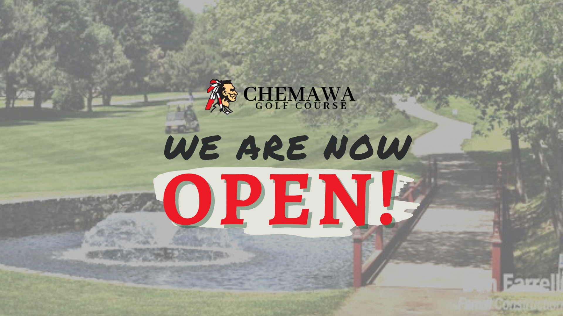 We're OPEN Chemawa Golf Course